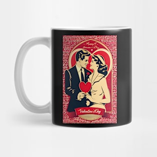 Retro valentine couple Mug